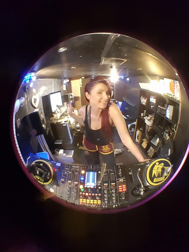 Amber D in the studio